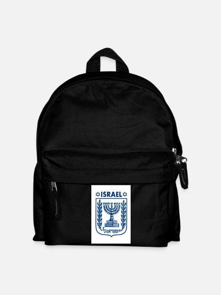 Israel logo Wappen - Kinder Rucksack - Schwarz
