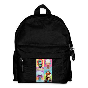 Music Pop Art - Kids' Backpack - black - Front