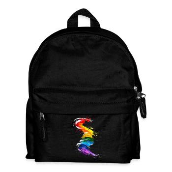 Abstrait Rainbow Pride Tornado Design - Vibrant - Sac à dos Enfant - noir - Devant