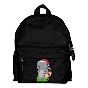 Katze Weihnachten Paket - Kinder Rucksack - Schwarz - Vorne
