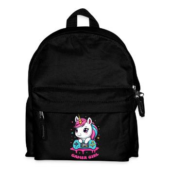 Unicorn Gamer Girl - Kids' Backpack - black - Front