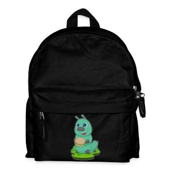 Caterpillar Cheeseburger - Kids' Backpack - black - Front
