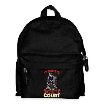 Je préfère être sur le court de tennis - Sac à dos Enfant - noir - Devant