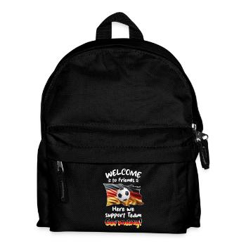 Bienvenue amis - Nous soutenons notre équipe GER. - Sac à dos Enfant - noir - Devant