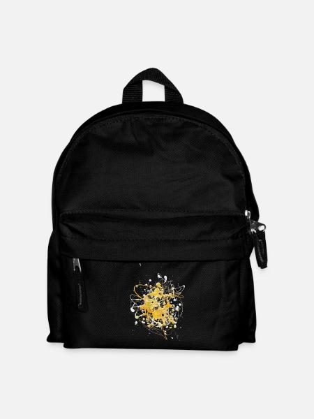 Yellowwhite.Splash - Kinder Rucksack - Schwarz
