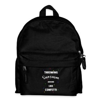 Lancer le sarcasme comme des confettis - Sac à dos Enfant - noir - Devant