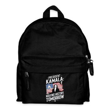 LE PRÉSIDENT KAMALA ENTRE DANS L’HISTOIRE DEMAIN - Sac à dos Enfant - noir - Devant