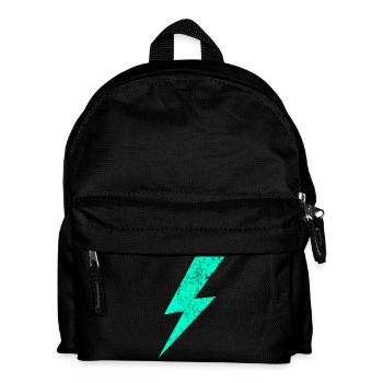 Elektrischer Blitz in Pastell - Kinder Rucksack - Schwarz - Vorne