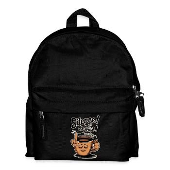 Be quiet! First my coffee - Kids' Backpack - black - Front
