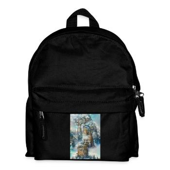 Winter Wonderland Schloss Winter Wonderland Castle - Kids' Backpack - black - Front