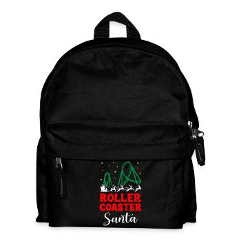 Roller Coaster Santa - Kids' Backpack - black - Front