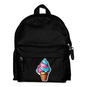 Eis - Kinder Rucksack - Schwarz - Vorne