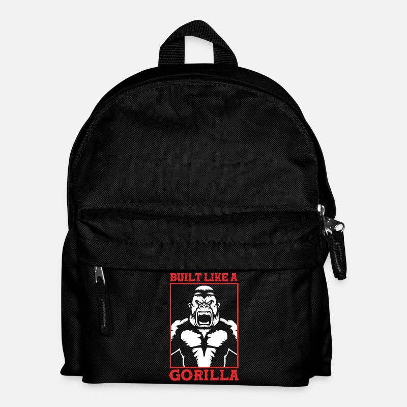 Gorilla - Kinder Rucksack - Schwarz