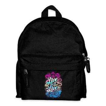 Live and Let Live - Vivre et laisser Vivre - Kids' Backpack - black - Front