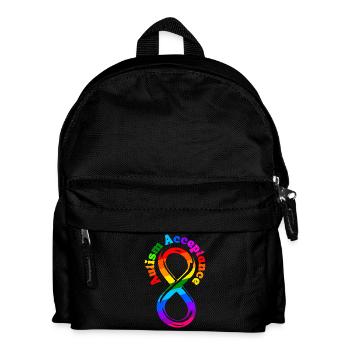 Not Less Autism Acceptance - Kids' Backpack - black - Front