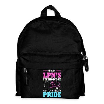 Krankenschwester Krankenpfleger Krankenpflegerin - Kinder Rucksack - Schwarz - Vorne