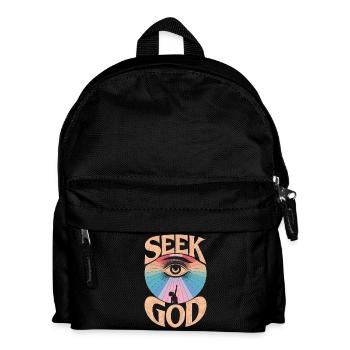 Seek God - Faithful Design - Kids' Backpack - black - Front