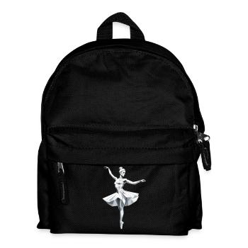 Ballerine Low Poly - Ballet Design - Sac à dos Enfant - noir - Devant