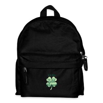 Ich bin ein Geld-Magnet 🍀 Affirmation - Kinder Rucksack - Schwarz - Vorne