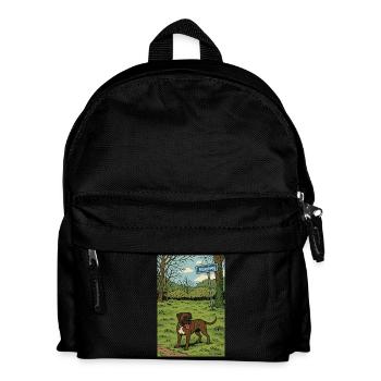 Mäxelweg – L’amour des boxers à la campagne - Sac à dos Enfant - noir - Devant