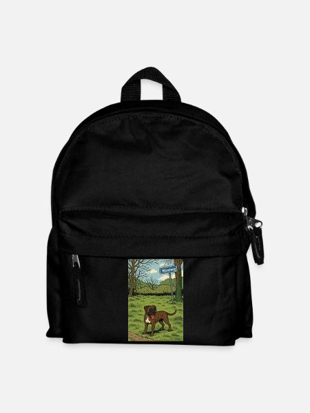 Mäxelweg – Boxer love in the countryside - Kids' Backpack - black