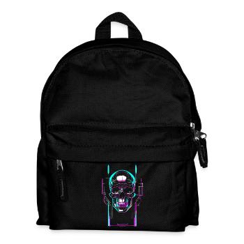 Crâne futuriste - Sac à dos Enfant - noir - Devant