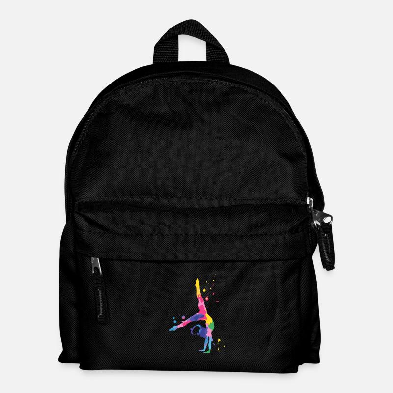 Gymnastik Bunt und Kraftvoll - Kinder Rucksack - Schwarz