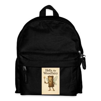 Holla the Wood fairy - Holla the Forest Fairy print - Kids' Backpack - black - Front