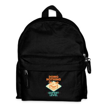 Doing Nothing, Expert Level - Kinder Rucksack - Schwarz - Vorne