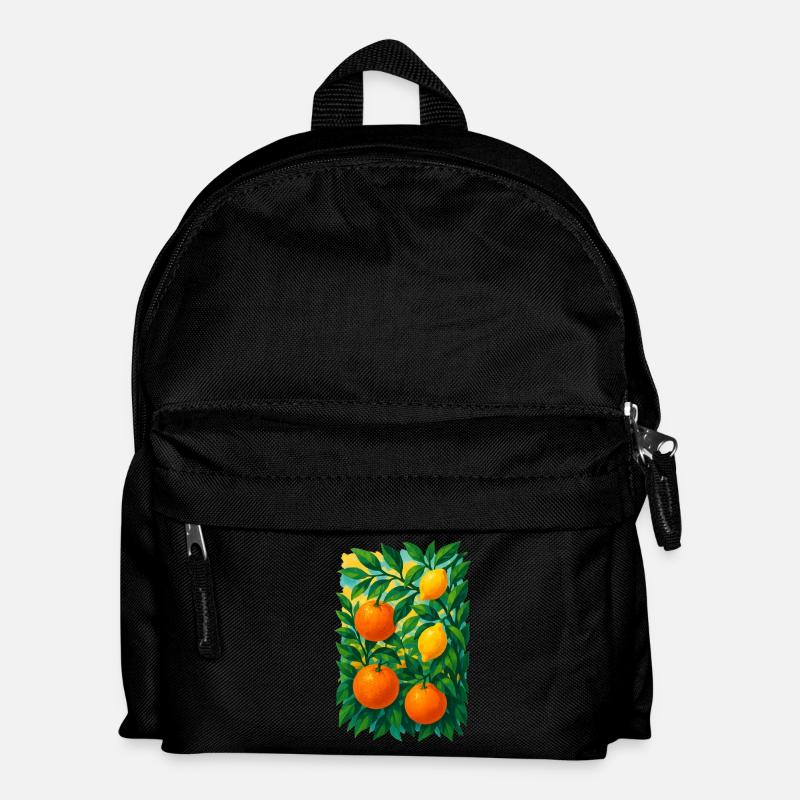 Der Traum von Zitrushainen - Kinder Rucksack - Schwarz