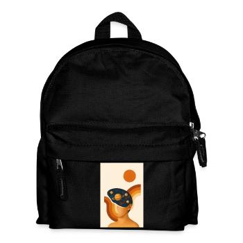 Abstraktes Genie - Kinder Rucksack - Schwarz - Vorne