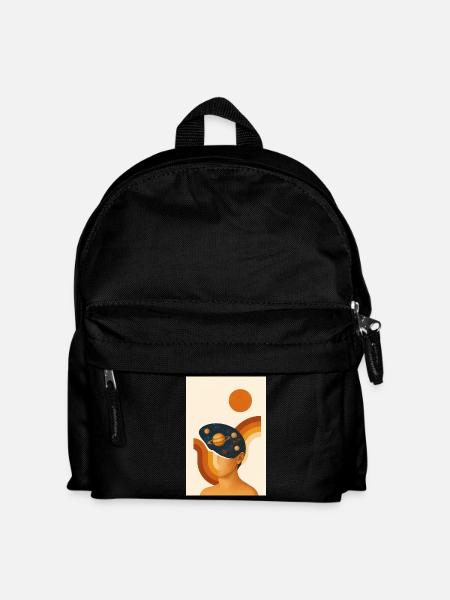 Abstraktes Genie - Kinder Rucksack - Schwarz