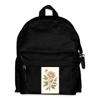 A classic flower - Kids' Backpack - black - Front