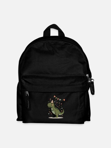 Dino Geburtstag Party T-Rex Design Kinder - Kinder Rucksack - Schwarz