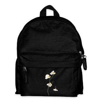 Elegant White Orchid Flower - Kids' Backpack - black - Front