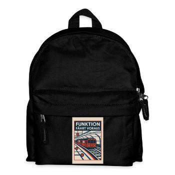 Subway Bauhaus 1930s Function Goes Ahead Retro - Kids' Backpack - black - Front