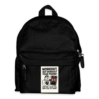 Snap Less Lift More - Kids' Backpack - black - Front