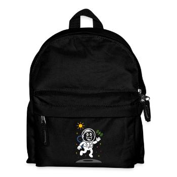 Ribbo en astronaute – Scène spatiale amusante - Sac à dos Enfant - noir - Devant