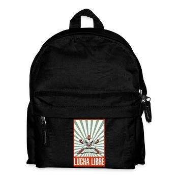 Lucha Libre Luchador Mexikanisches Wrestling - Kinder Rucksack - Schwarz - Vorne