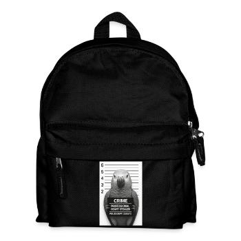 Perroquet en interrogatoire – Voleur de cœur - Sac à dos Enfant - noir - Devant