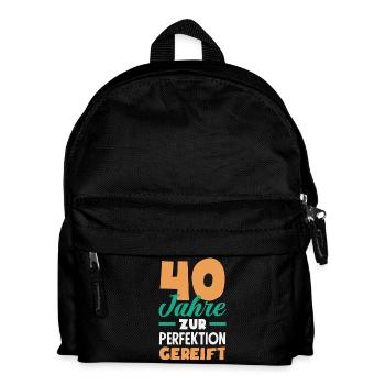 Funny 40th Birthday Gift Birthday Shirt - Kids' Backpack - black - Front