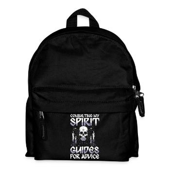 Consulting My Spirit Guides For Advice Skull - Kids' Backpack - black - Front