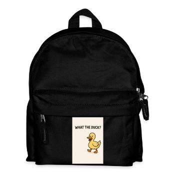 What the Duck – Playful Duck - Kids' Backpack - black - Front