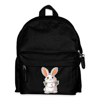 Hase - Kinder Rucksack - Schwarz - Vorne