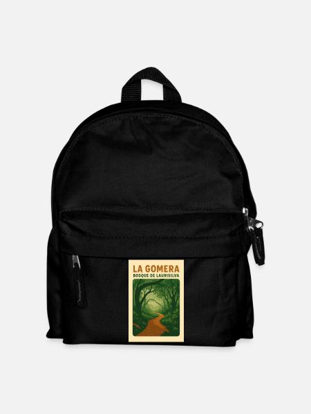 La_Gomera_-_Bosque_de_Laurisilva - Kinder Rucksack - Schwarz