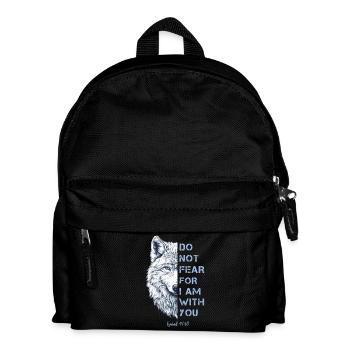 Religiöses Zitat Bibelvers - Kinder Rucksack - Schwarz - Vorne