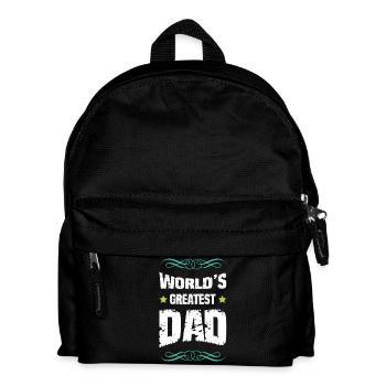 World's Best Father Capital Letters - Kids' Backpack - black - Front