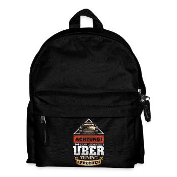 Auto Tuner Tuning Kfz Werkstatt Mechaniker Spruch - Kids' Backpack - black - Front