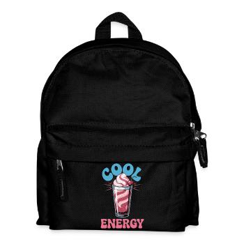  Cool Energy Milkshake Design Mit Kirsche Und - Kinder Rucksack - Schwarz - Vorne