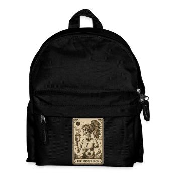 Soccer Mom Card  - Kinder Rucksack - Schwarz - Vorne